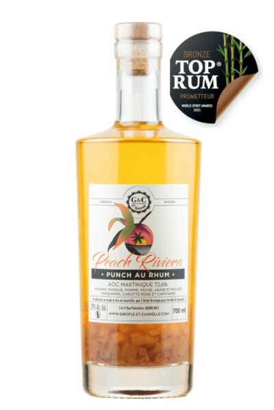 Punch au rhum Peach Riviera artisanal - L'Arôm'Arrangé
