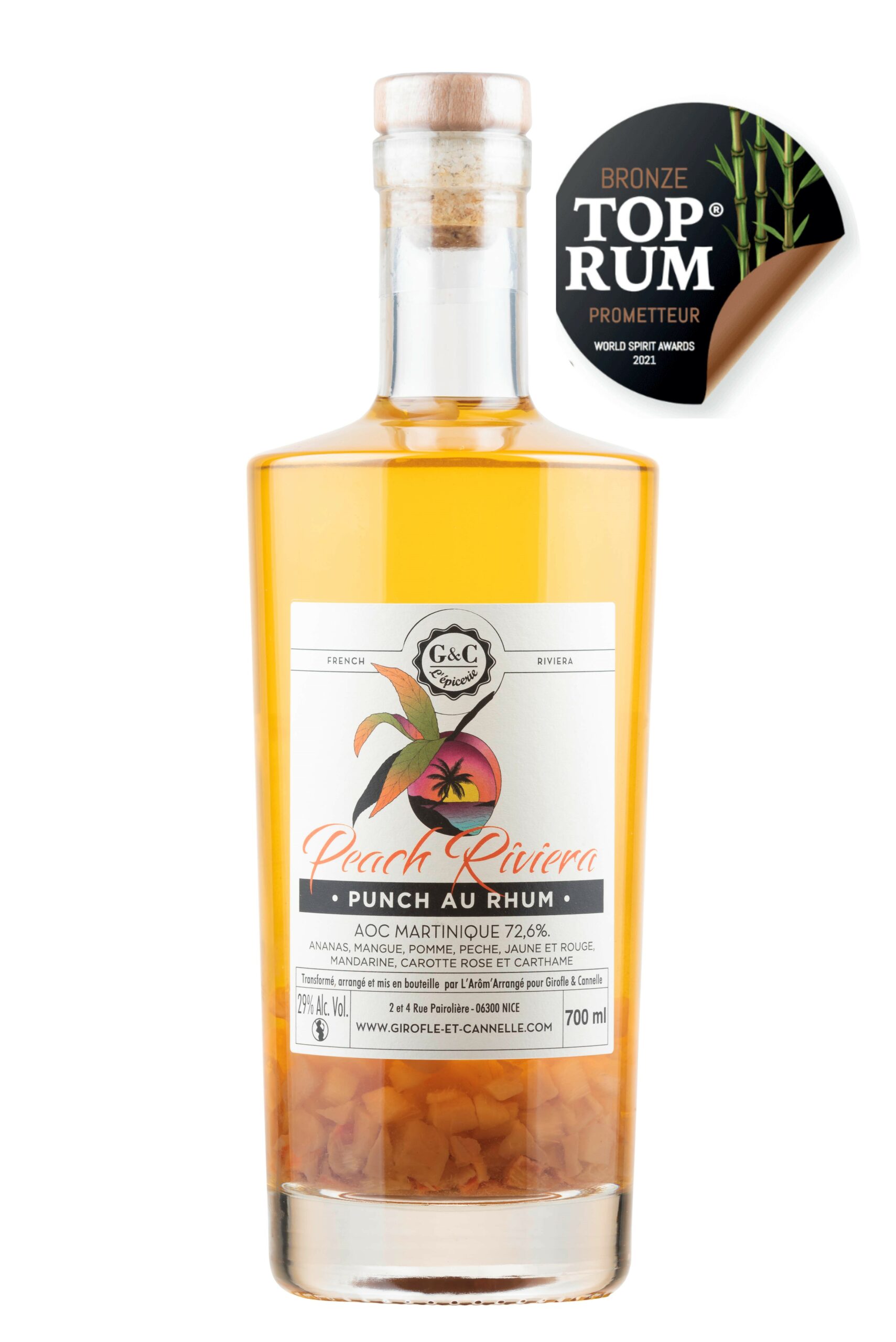 Punch au Rhum Peach Riviera