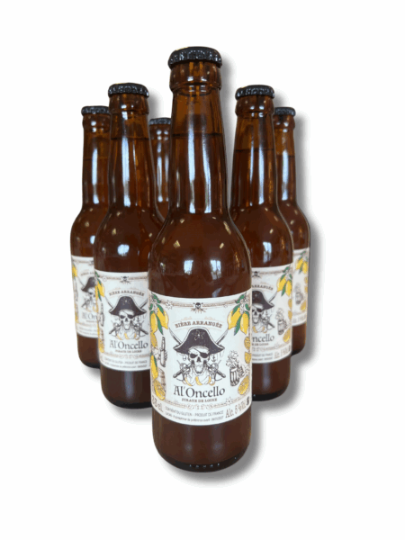 Bière artisanale au rhum – Pack 6 Al'Oncello citron