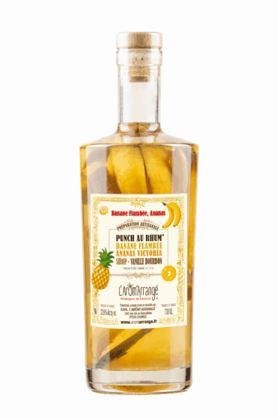 Punch au rhum Banane Flambée Ananas – L’Arôm’Arrangé